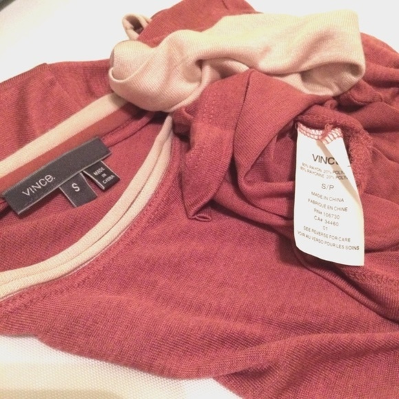 Vince blouse short sleeve stretchy tee shirt too - Picture 5 of 6